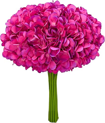 Flores artificialesfalsassintéticas, paquete de hortensias color morado, paquete de 5, 20 cabezas en total, para boda, hogar, fiesta, restaurante Flores artificialesfalsassintéticas, paquete de hortensias color morado, paquete de 5, 20 cabezas en total, para boda, hogar, fiesta, restaurante