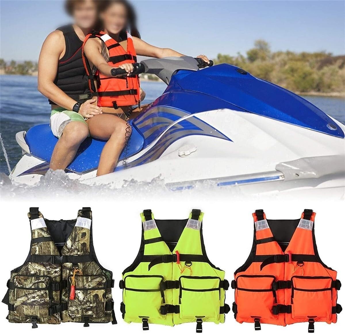 River Vest Portatile con Struttura Aperta Laterale e Uso Multiplo per Pesca Mosca Trota Fiume Uso