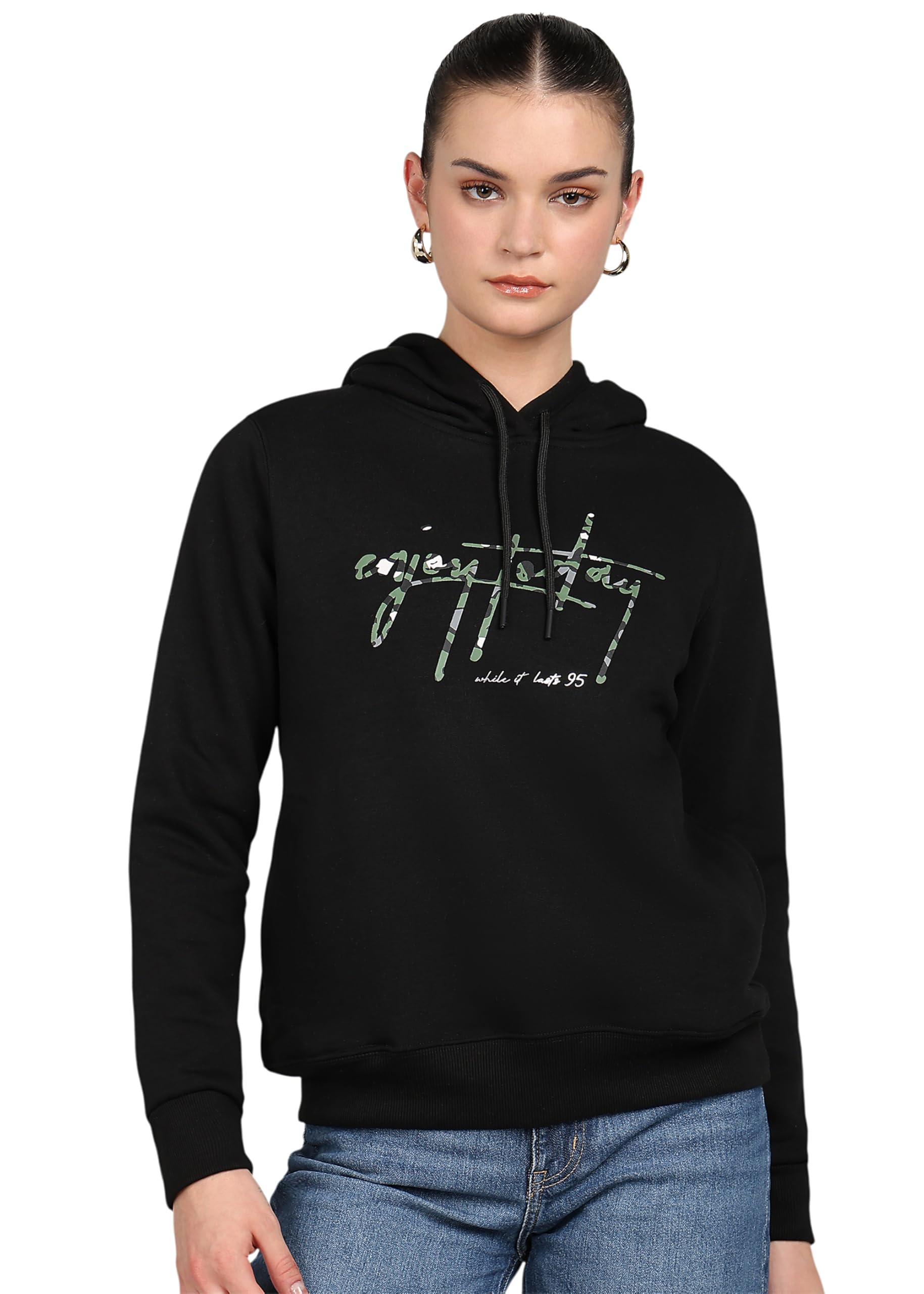 alan jones clothing Women's Cotton Hooded Sweatshirt-picture-35