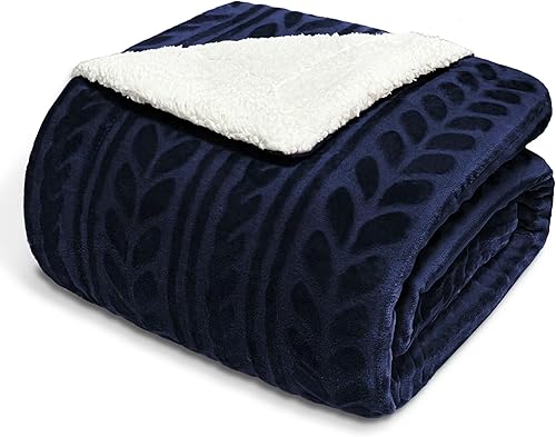 Exclusivo Mezcla Manta de cama de forro polar Sherpa de tamaño individual, mantas cálidas de terciopelo reversible para cama, sofá, 90 x 66