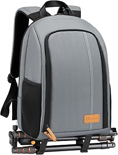 TARION Camera Backpack, Photography Backpack with Large Capacity, Padded Insert, 15'' Laptop Compartment, Professional Waterproof Camera Bag for DSLR SLR Canon Nikon Fuji Sony Cameras