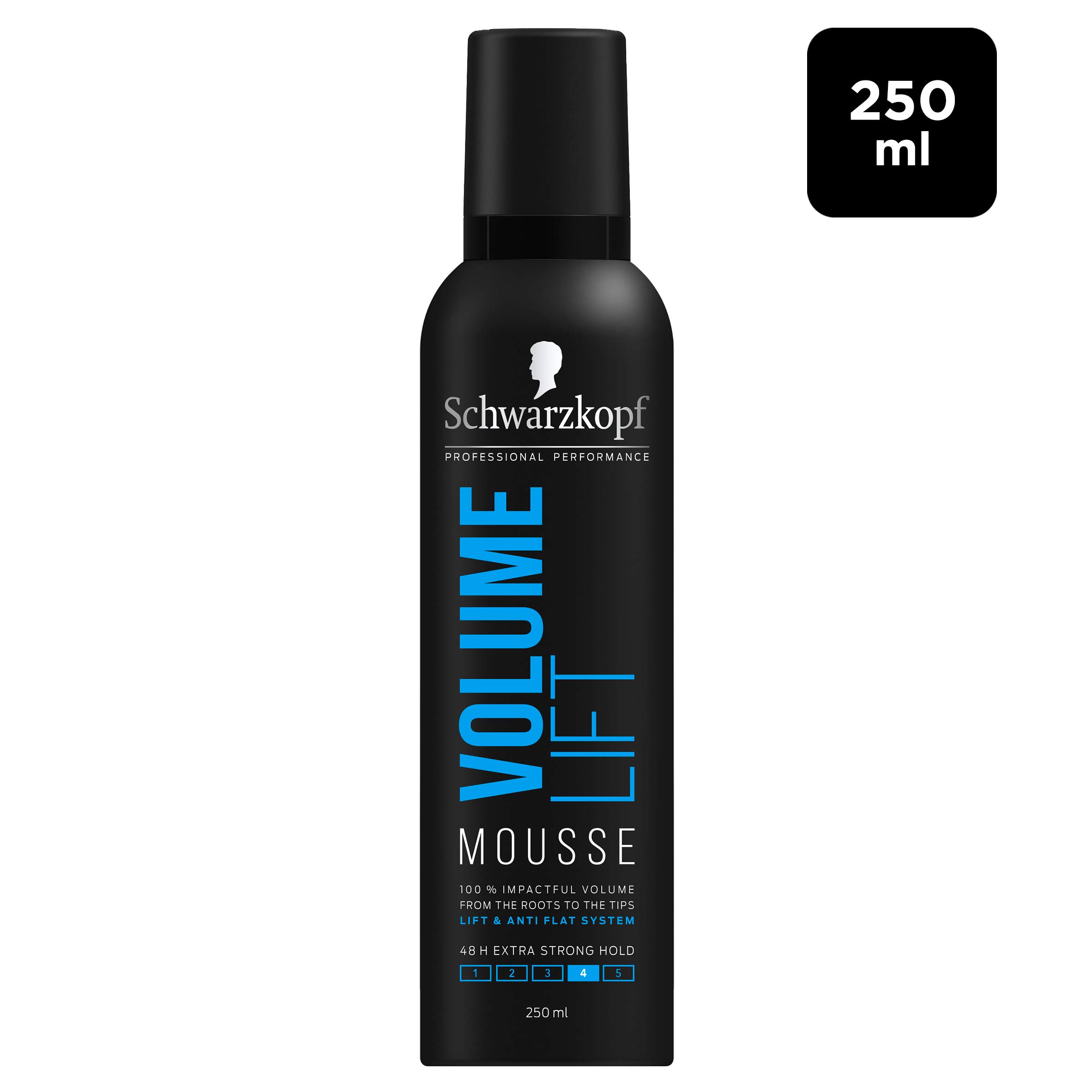 Schwarzkopf Professional Styling Volume Lift Mousse, 48HR Extra Starker Halt, Multipack 6 x 250 ml