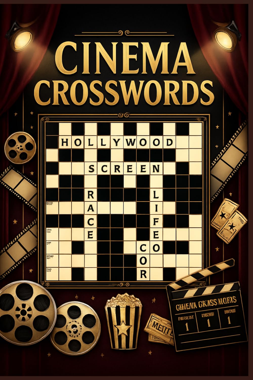 Cinema Crosswords: 60 Entertainment-Themed Crossword Puzzles for Adults — Screen, Storytelling & Film Concepts — With Solutions