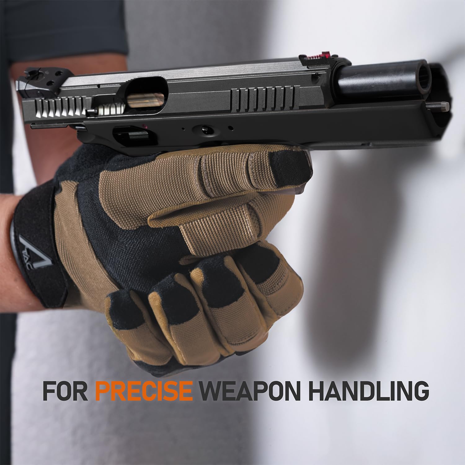 ACE Schakal Gants d'extérieur - Gants Tactiques pour l'Airsoft, le Paintball et le tir Sportif - Compatibles avec les écrans Tactiles - S - XXL - 4