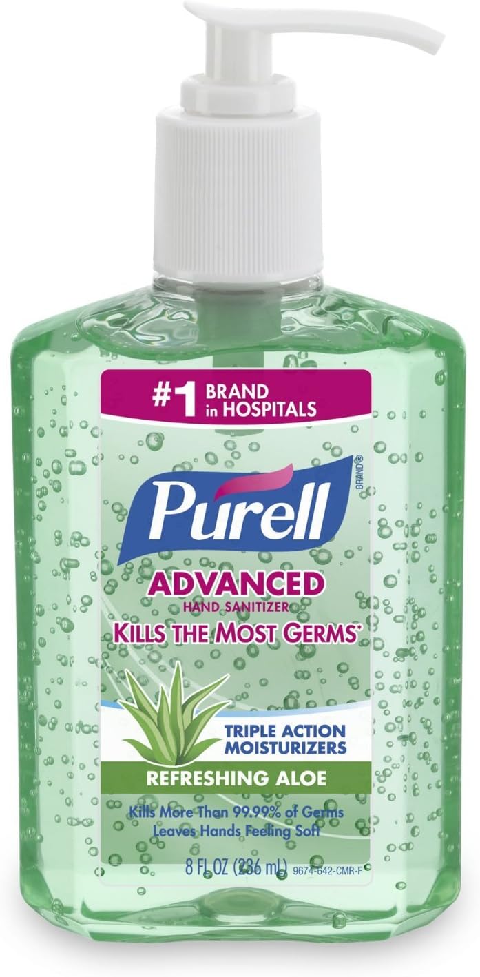 PurellAdv Aloe 8oz Pump (2 Pack)