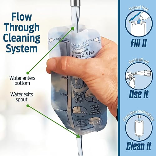 Miniatura 3 de Botellas reutilizables de 3.4 onzas a prueba de fugas, contenedores plegables multiusos, 4 tapas diferentes, bolsas de tamaño de viaje para