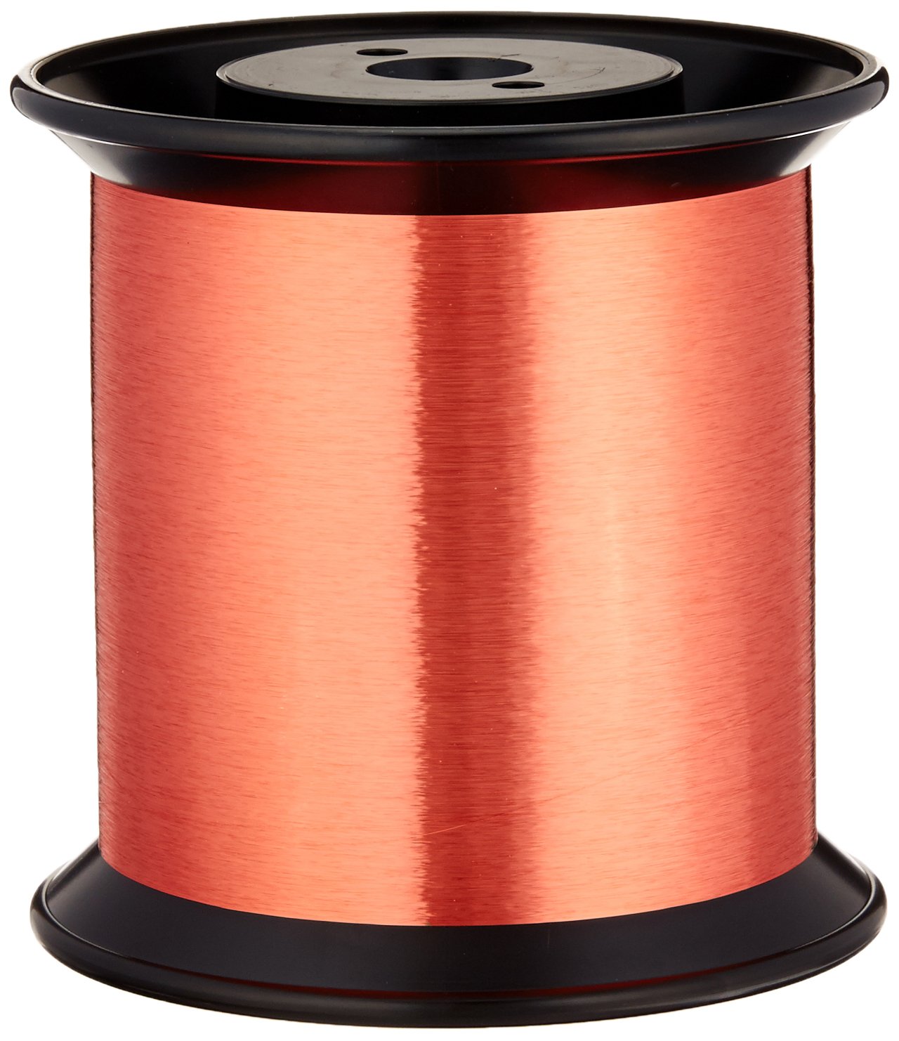 Magnet Wire, Enameled Copper Wire, 43 AWG, 5.0 Lbs, 0.0024" Diameter, Red