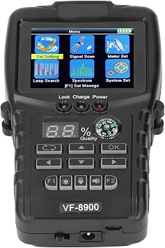 Digital Satellite Finder Meter 2.4in Color LCD Screen DVB S 2 Support Loop Search Function DISEQC 1.0 1.1 1.2 USALS22khzTone Plug