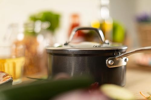 Miniatura 4 de Kuhn Rikon Easy Pro - Cacerola antiadherente con tapa de cristal, 7.1 in