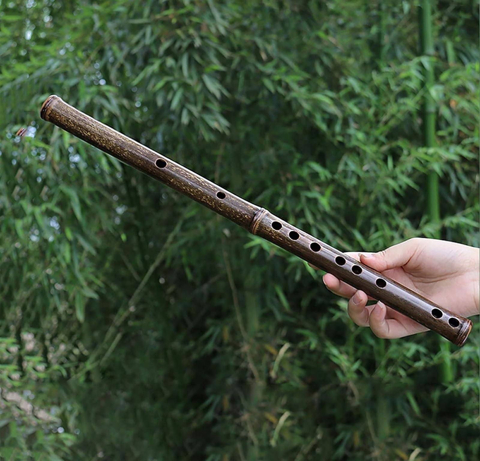 Flauto di bambù piccolo viola di bambù flauto professionale suonare stile antico adulto principiante strumento musicale dizi(C)