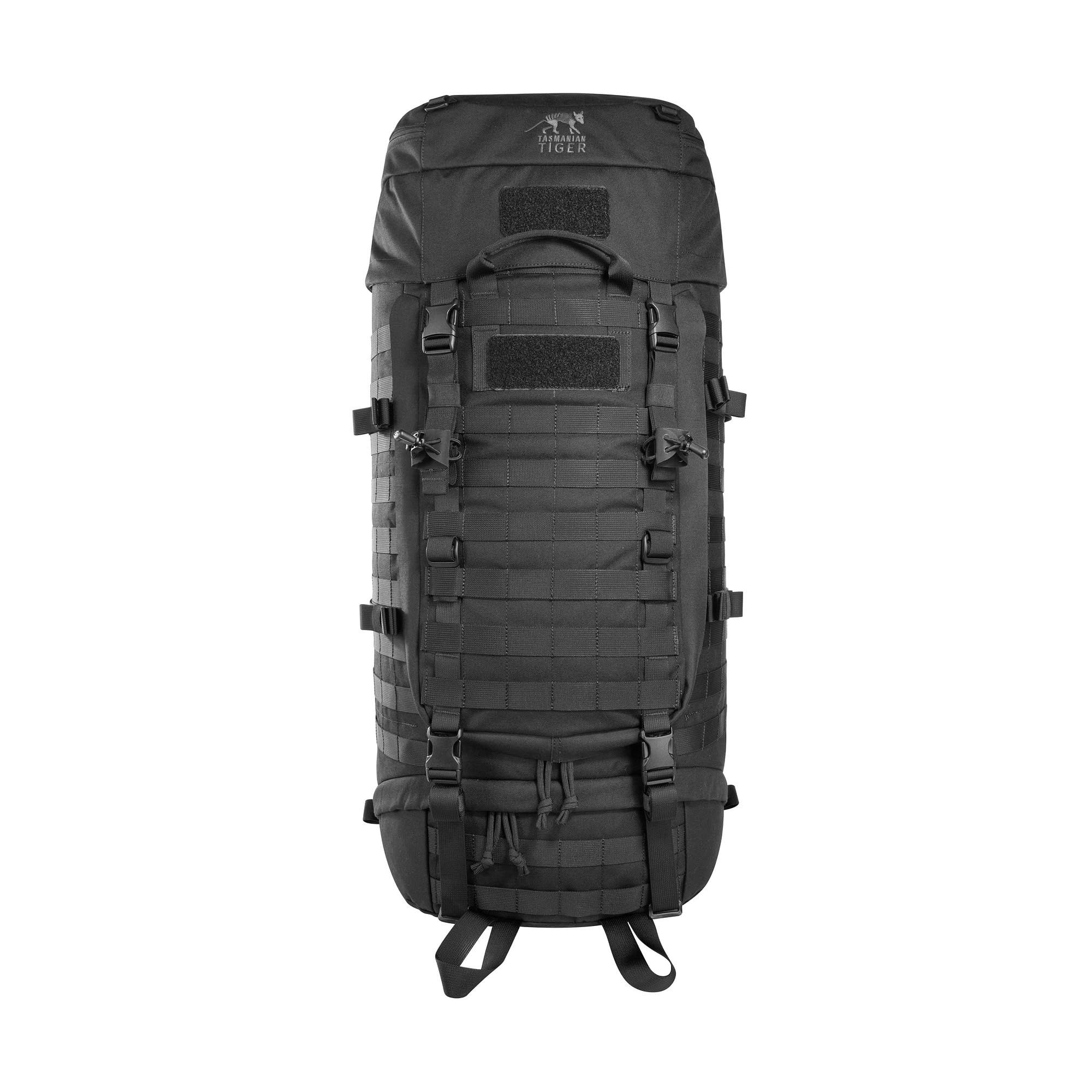 Tasmanian Tiger TT Base Pack 60 FO Modular erweiterbarer Einsatz-Rucksack 60L bis 75L Volumen mit großer Front-Öffnung; Ergonomischer Trekking-Rucksack mit Molle-System