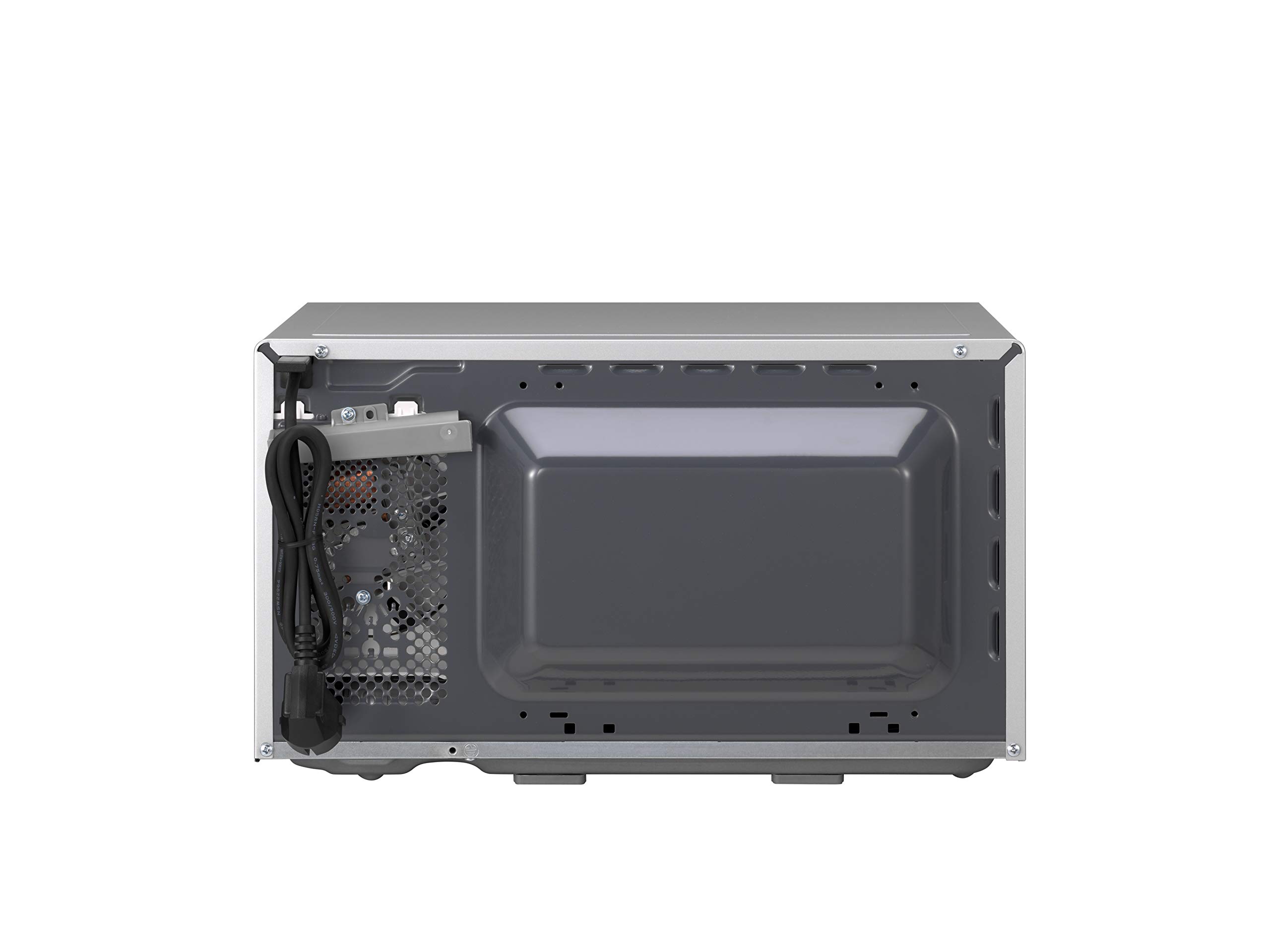 Panasonic NN-J19KSMEPG Horno Microondas y Grill con Plato Giratorio, 20 Litros, Acero Inoxidable, 800 W, Grill de 1000 W, 9 Programas Automáticos, Plateado