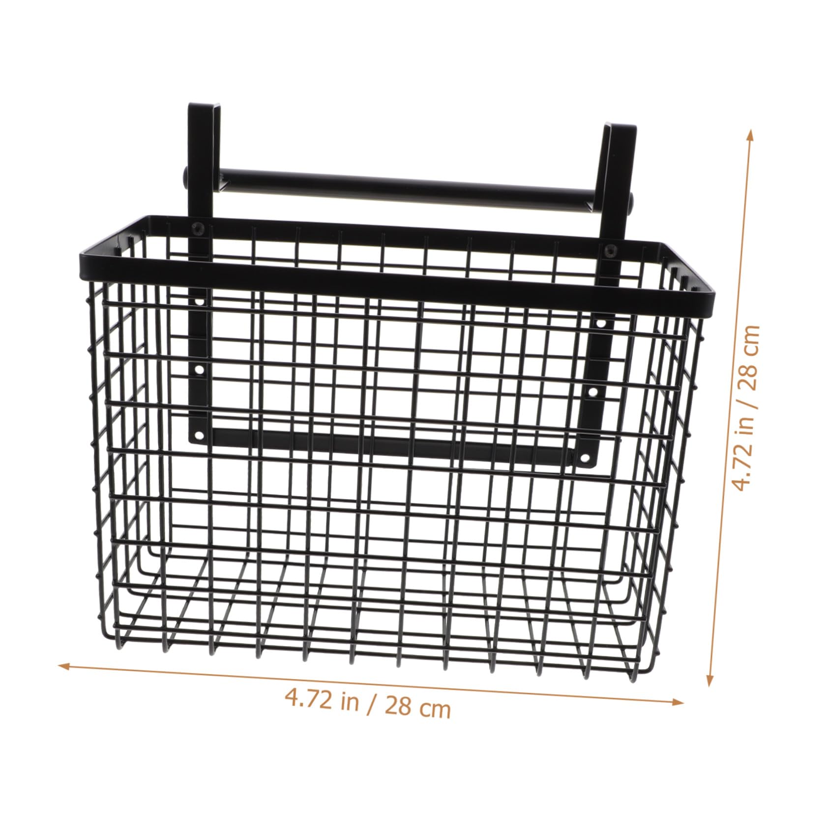 VALICLUD Organizador Colgante Resistente a Ambientes Húmedos de Acero al Carbono para Cocina, Cesta de Almacenamiento Negra Estante para Especias y Verduras