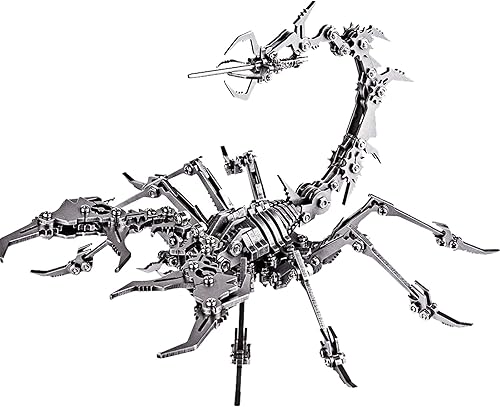 Rompecabezas de metal 3D Scorpion para adultos, kits de modelo de metal 3D para construir con herramienta, kits de modelo de escritorio 3D, juguetes