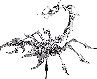 KonHaovF 3D Metal Puzzle Scorpion for Adults, DIY 3D Metal Model Kits to Build with Tool, 3D Desktop Model Kits Building Toys for Adults/Teens