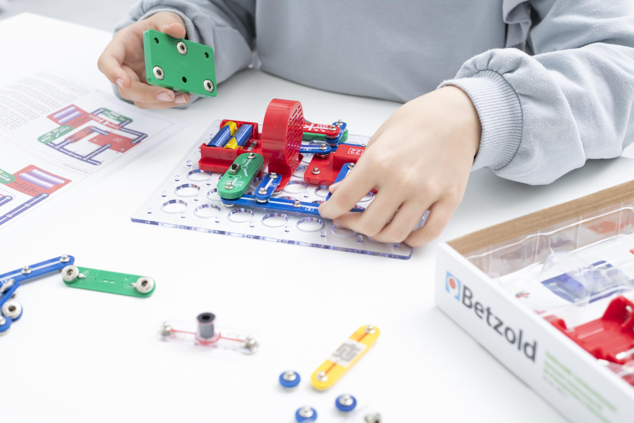 Betzold - Elektronik Lernbaukasten Kinder - Experimentierkasten Technik-Bausatz