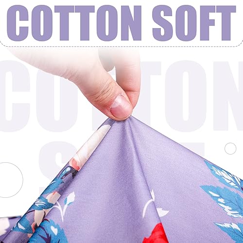 Miniatura 5 de Moukeren 4 juegos de mantas para bebé recién nacido, con diademas para recién nacido, con estampado floral, manta para bebé, saco de dormir para