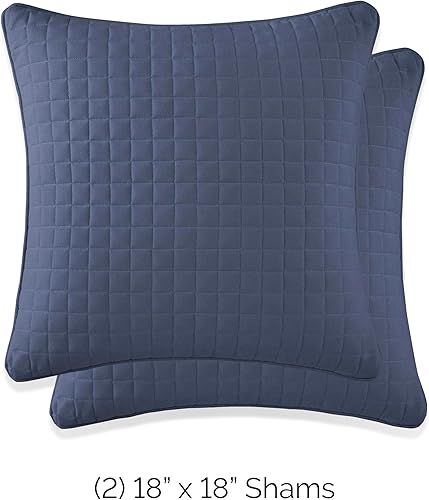 Vista 263 de Fundas Southshore Fine Linens Vilano Springs, para almohada, acolchadas, Microfibra, Pizarra, 20" x 36" 01 - Blanco brillante