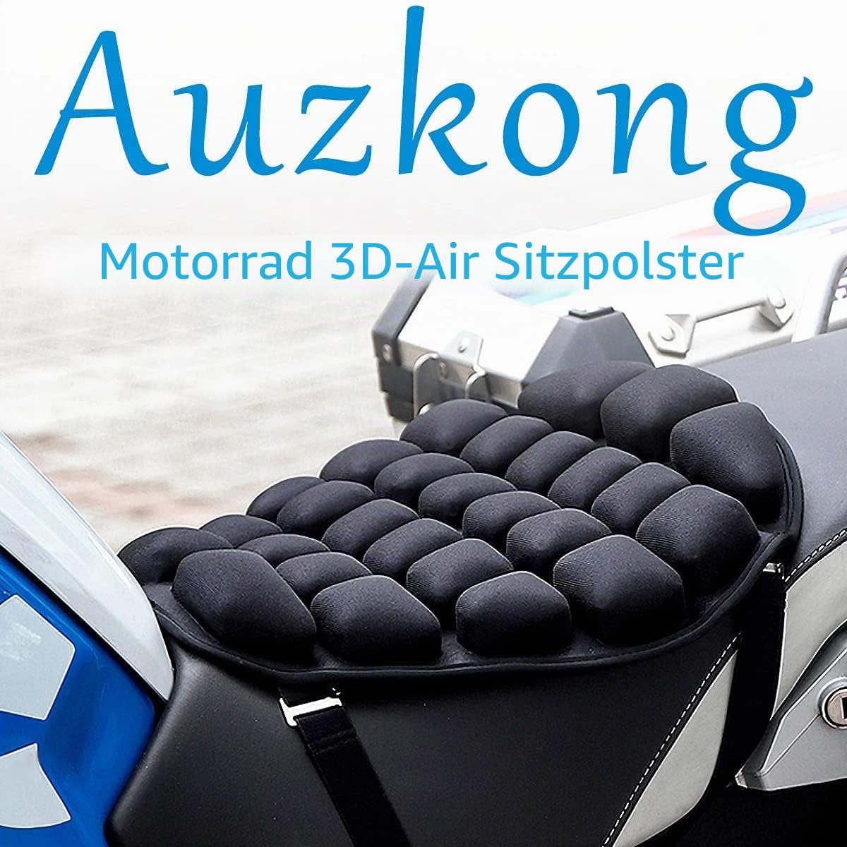 Druckentlastung aufblasbares Luftsitzkissen Motorrad Sitzkissen Luftkissen Motorrad USB Wasser Gefülltes Sitzkissen mit 5V Wasserpumpe (38 X 35 cm für Fahrer)