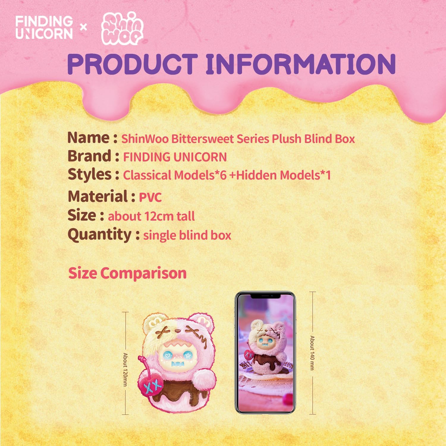 Bittersweet Series Mystery Collectible Charm Blind Box Surprise for Modern Home Decor, Collectible Set for Desk Accessories（Single Box 1pc）