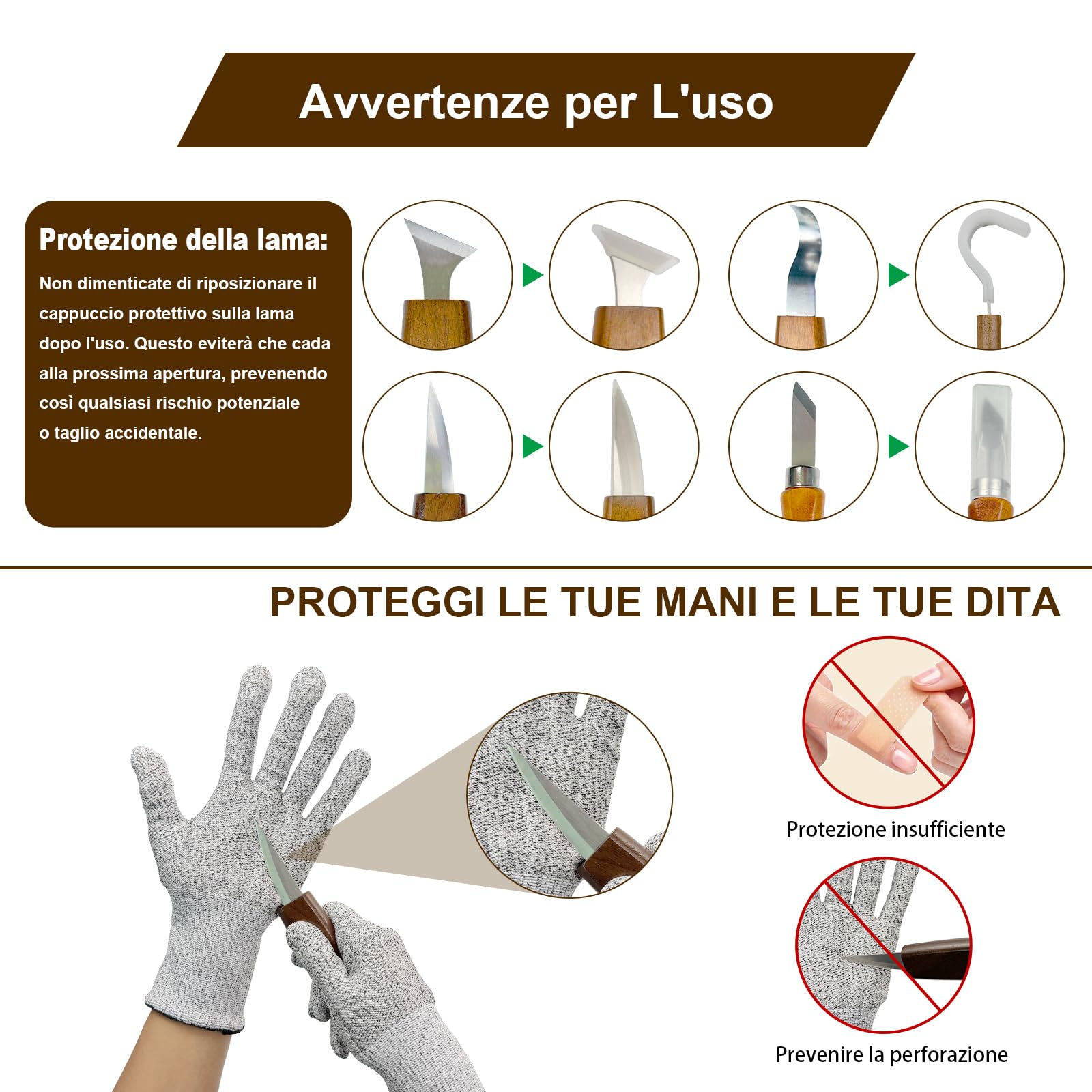 Set di utensili da intaglio da 23 pezzi, per amanti del fai da te, principianti, utensili professionali per intaglio in legno, per adulti e principianti, con ispirazione e stimolazione artistica