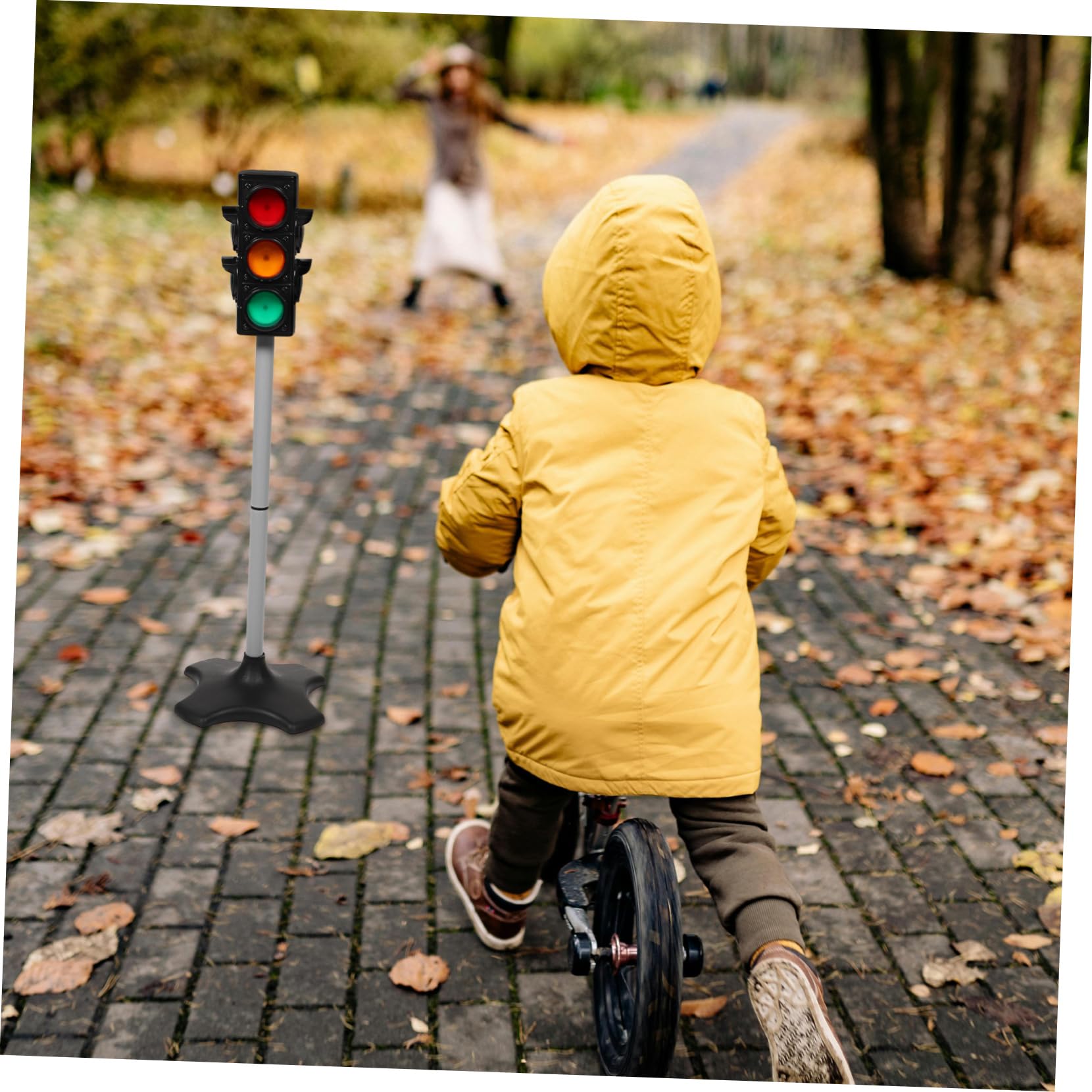 Giocattolo Semaforo Educativo per Bambini, Luce di Segnalazione Stradale in Plastica Sicura 72 Cm, Set da Gioco per Riconoscimento Traffico e Apprendimento Precoce in Classe e a Casa