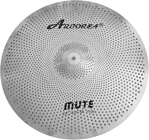 Miniatura 86 de Bajo Volumen Platillos Pack Silencio Set Negro 10 "splash+14" hi-hat+16" crash+18" crash+20" ride 6 piezas platillos de tambor con una bolsa libre