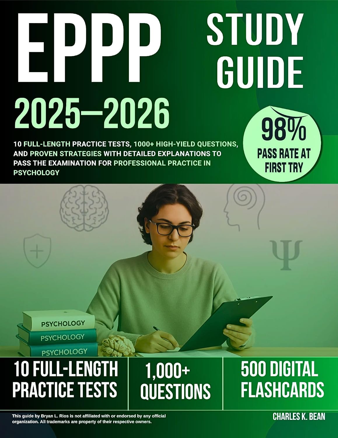 EPPP Study Guide 2025–2026: 10 Full-Length Practice Tests, 1000+ High-Yield Questions, and ...