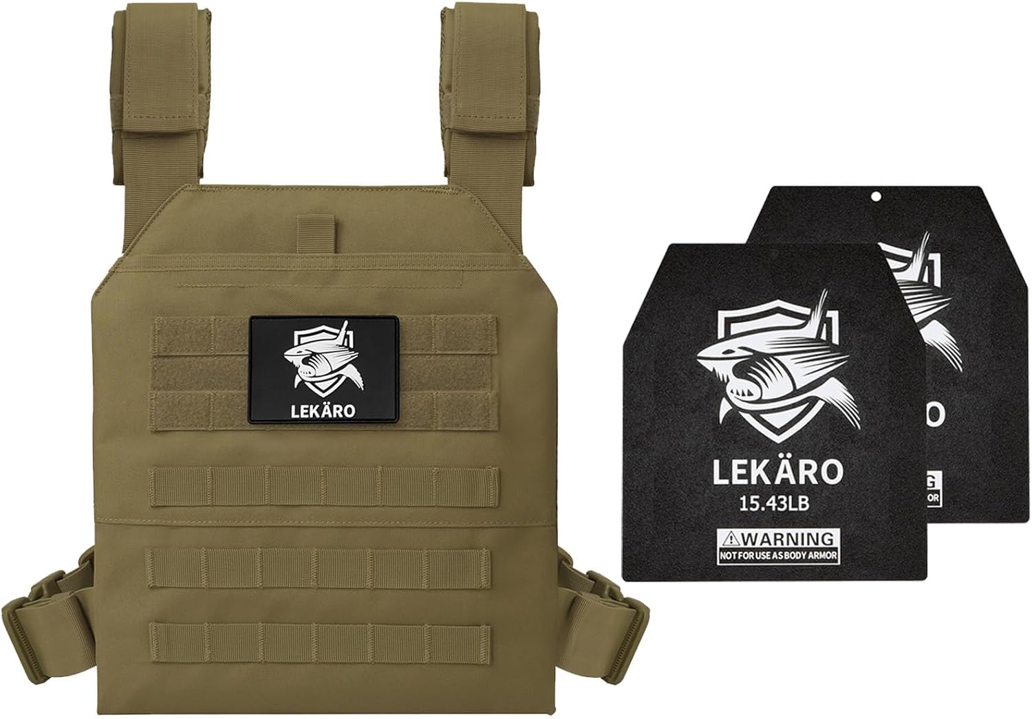 Adjustable Weight Vest, Weighted Vest Plates 15.43LB Pair for Weigh Vest, for Fitness, Running, Workouts WODs