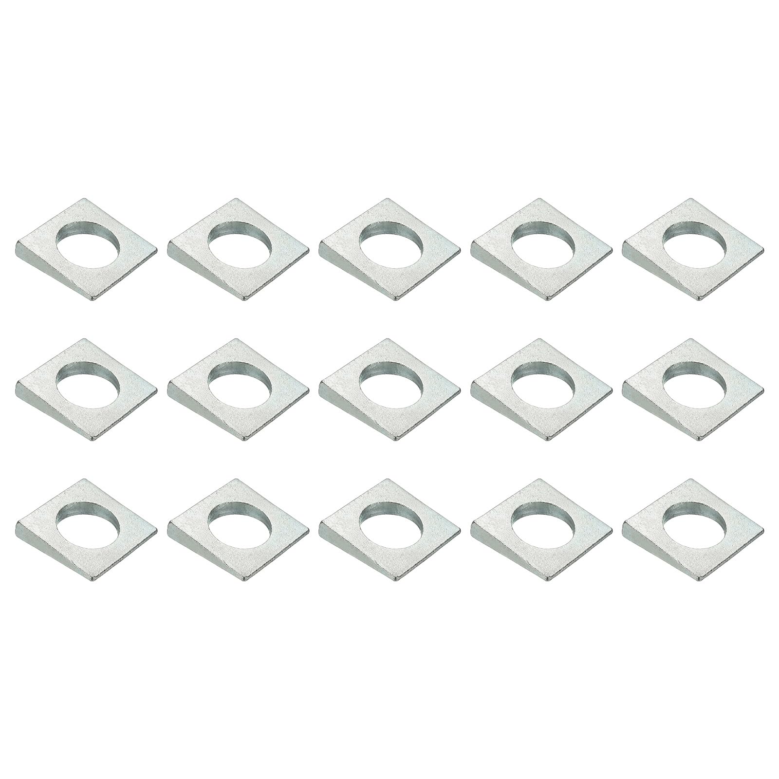PATIKIL 15pcs Beveled Square Washers