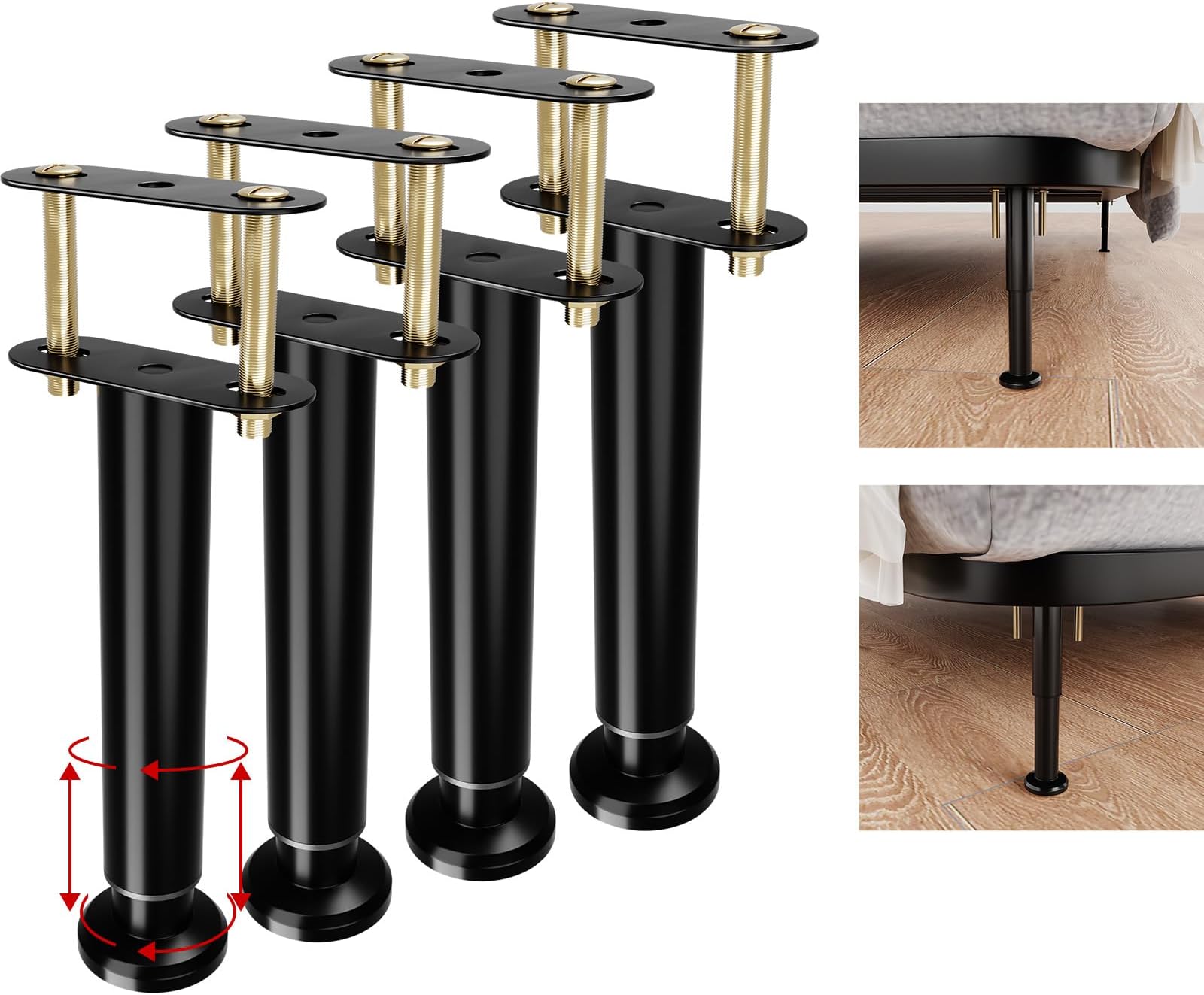 bed slat support legs