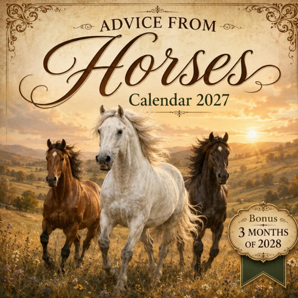 Advice from Horses Calendar 2027: Includes 3 Bonus Months of 2028 | Motivational Reflections, Scenic Adventures, Equestrian Wisdom, Inspirational Quotes & Daily Encouragement