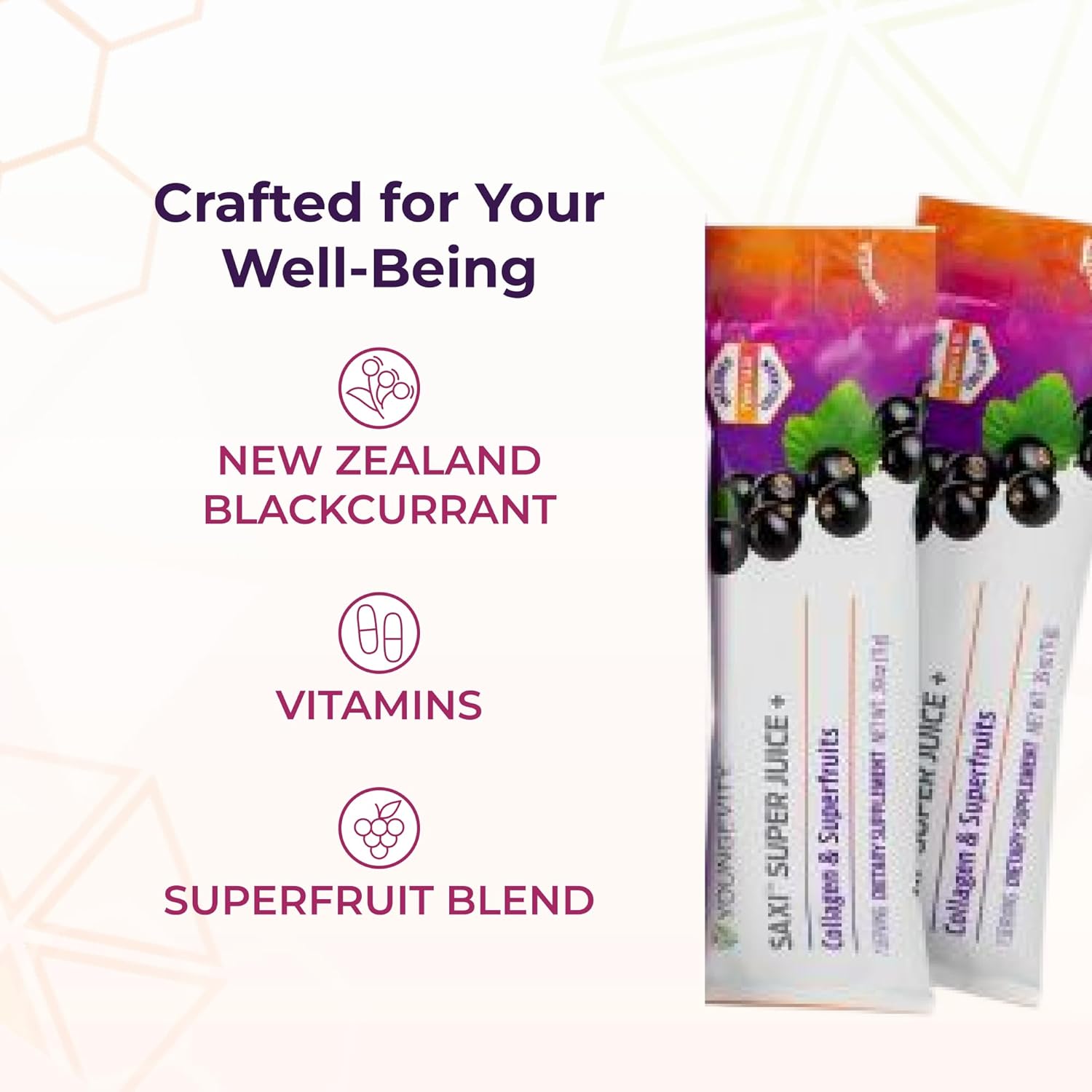 Youngevity SaXi™ Super Juice + | Collagen and Superfruits | New Zealand Blackcurrant