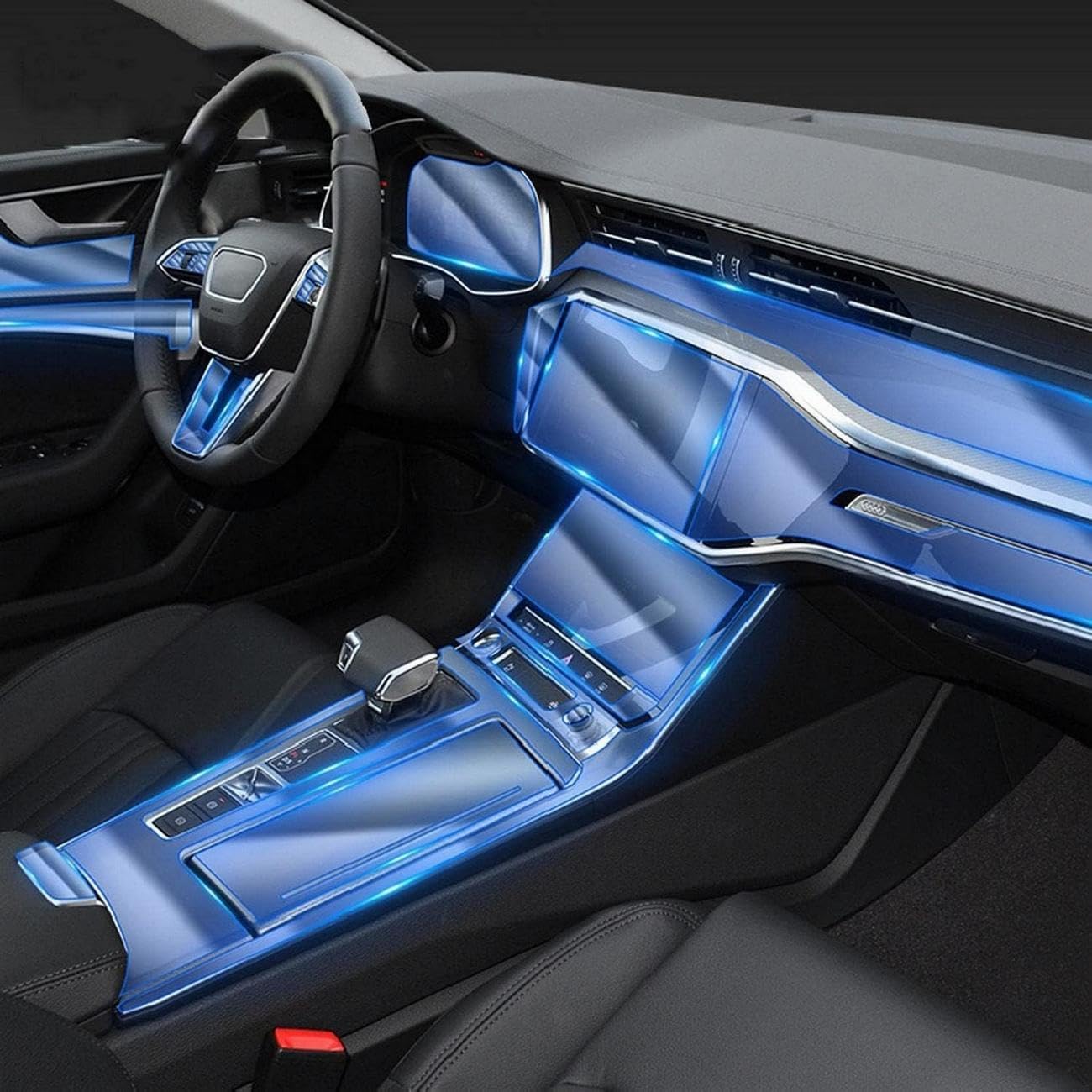 Film de protection en TPU anti-rayures pour console centrale Audi A6 A7 C8
