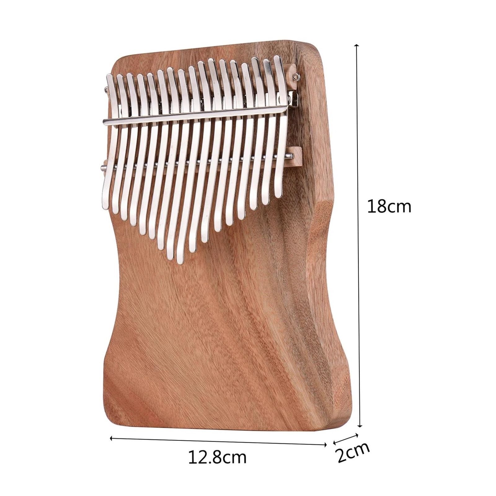 Kalimba Do Gitary Kciukowej Z 17 Klawiszami W Tonacji C Wykonana Z Drewna Kamforowego W Komplecie Z Pokrowcem Naklejkami Na Skalę I Młotkami Do Strojenia. Kalimba