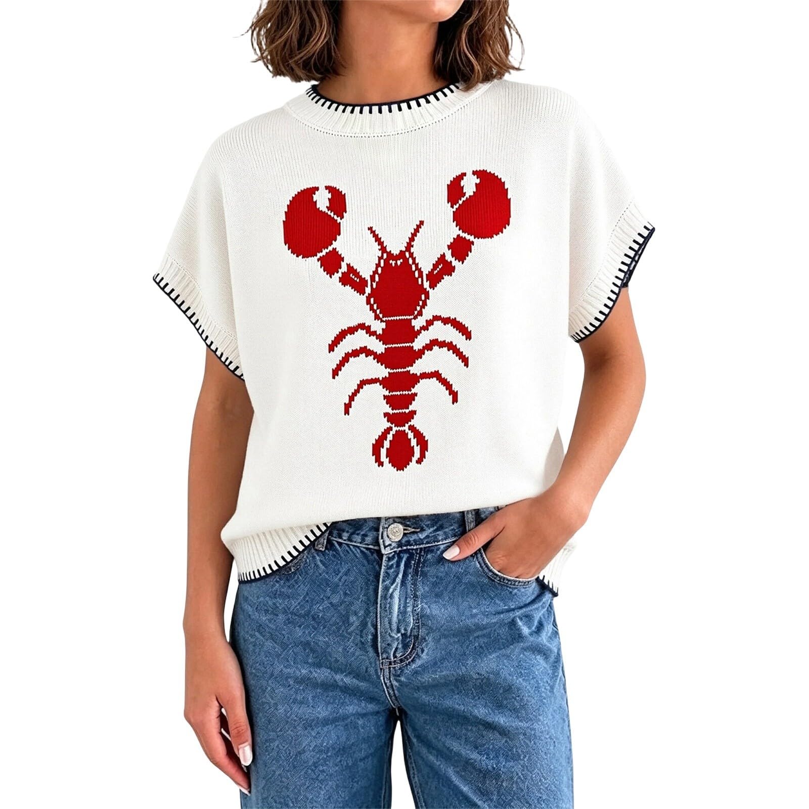 Jersey de punto francés corrector de silueta con top interior cómodo 5