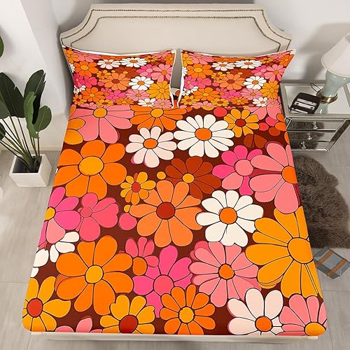 Vista 204 de Erosebridal Juego de sábanas de mariposa azul, tamaño matrimonial, sábanas de hongos y polilla de libélula, sábana encimera de fase lunar, sábana