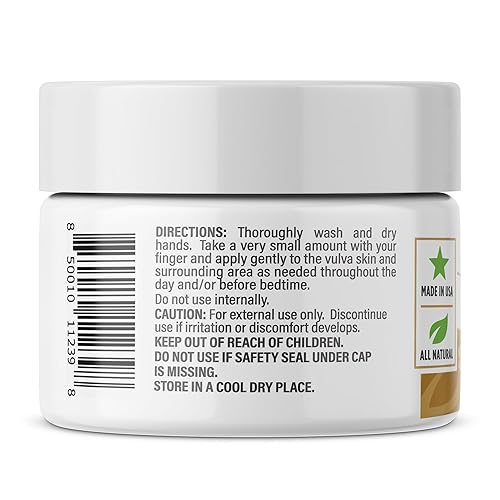 Miniatura 2 de NewLife Naturals Crema de vulva orgánica certificada por USDA, ayuda a la menopausia, irritación, hidratación vaginal, sequedad vaginal cuidado