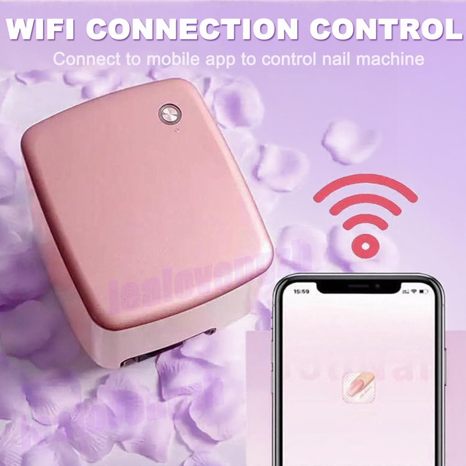 Stampante Portatile Intelligente per Nail Art - Stampante Digitale Mobile per Nail Art - Macchina 3D di qualità Professionale con 4800 Dpi | Studio di Manicure Professionale E Domestico
