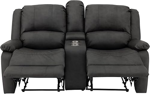 Miniatura 230 de RecPro Charles Collection sofá doble de 67 pulgadas con respaldo reclinable para caravana o cámper, mueble, sillón doble