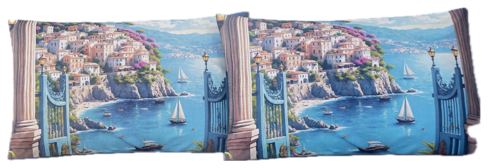 Completo Letto In Cotone 100% Con Stampa Paesaggi – Singolo E Matrimoniale, Morbido E Traspirante