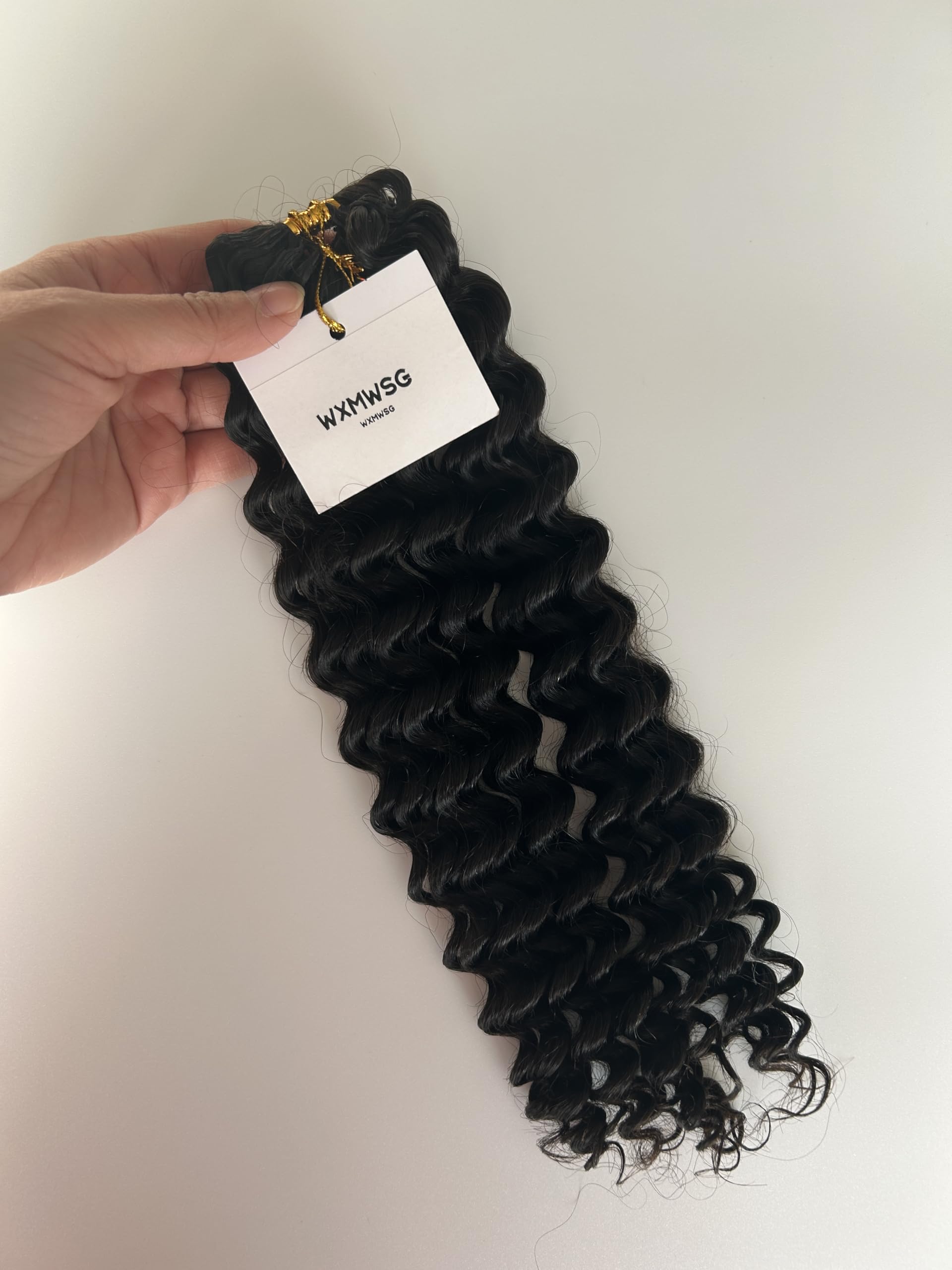 18 Inch Human Hair Crochet Extensions Knotless Pre-Separated 120g Amazon.com : BLG Burmese Water Wave Human Crochet Hair 18  main image 2