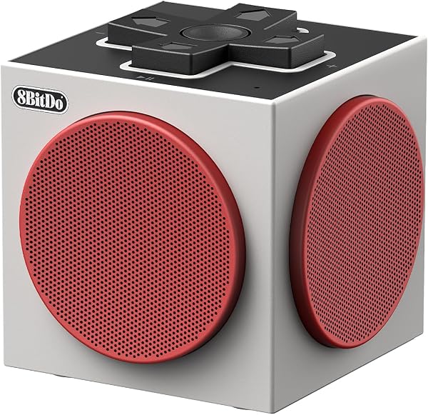 8BitDo Retro Cube 2 Speaker, Portable Bluetooth Speaker with Stereo Sound, Wireless Charging Dock, Bluetooth 5.3/2.4G/Wired USB Connections - N Edition - 2