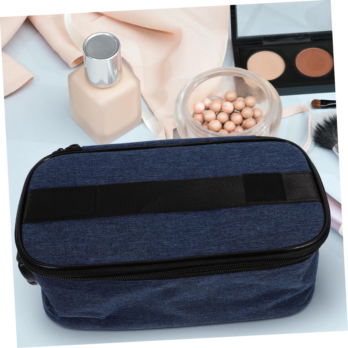 Borsa da Viaggio Scomparti Borsa per Cosmetici Portatile Custodia per Articoli da Toeletta Organizer da Viaggio Multifunzione per Viaggi e Campeggio