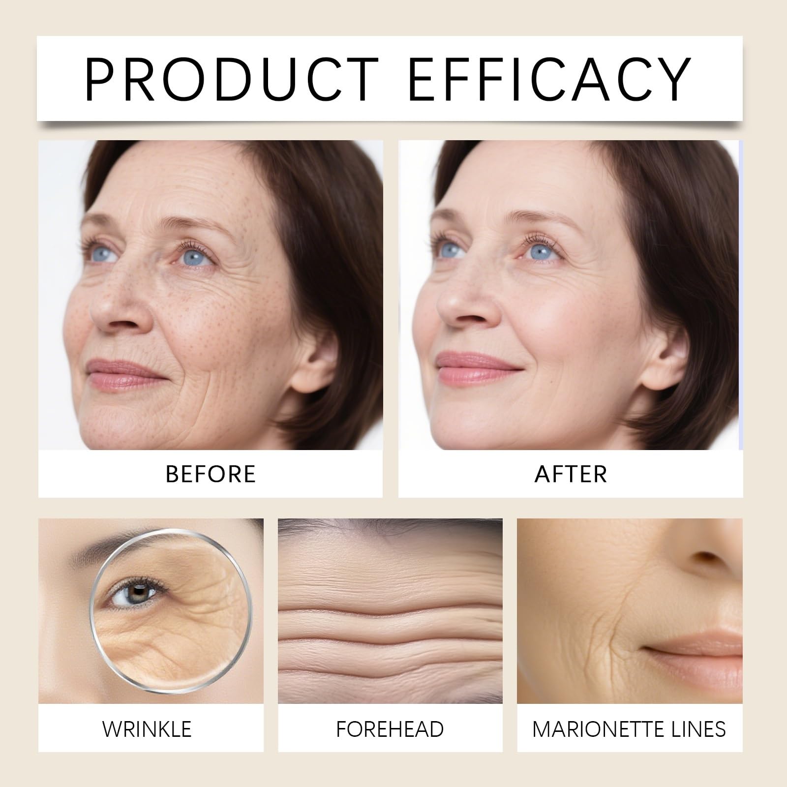 Retinolo Crema Antirughe Retinolo Crema Idratante Retinols Collagene Crema Viso Solido Solleva La Pelle Crema Viso Profonda Idratante Riduce Effettivamente Le Rughe Linee Sottile (8 pezzi)