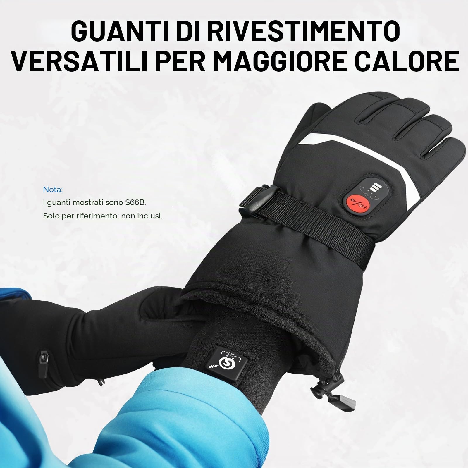 Day Wolf Guanti riscaldati, guanti da lavoro invernali per uomini e donne 7,4 V 2200 mAh motociclismo escursionismo equitazione fuoristrada sci riscaldamento mani invernale