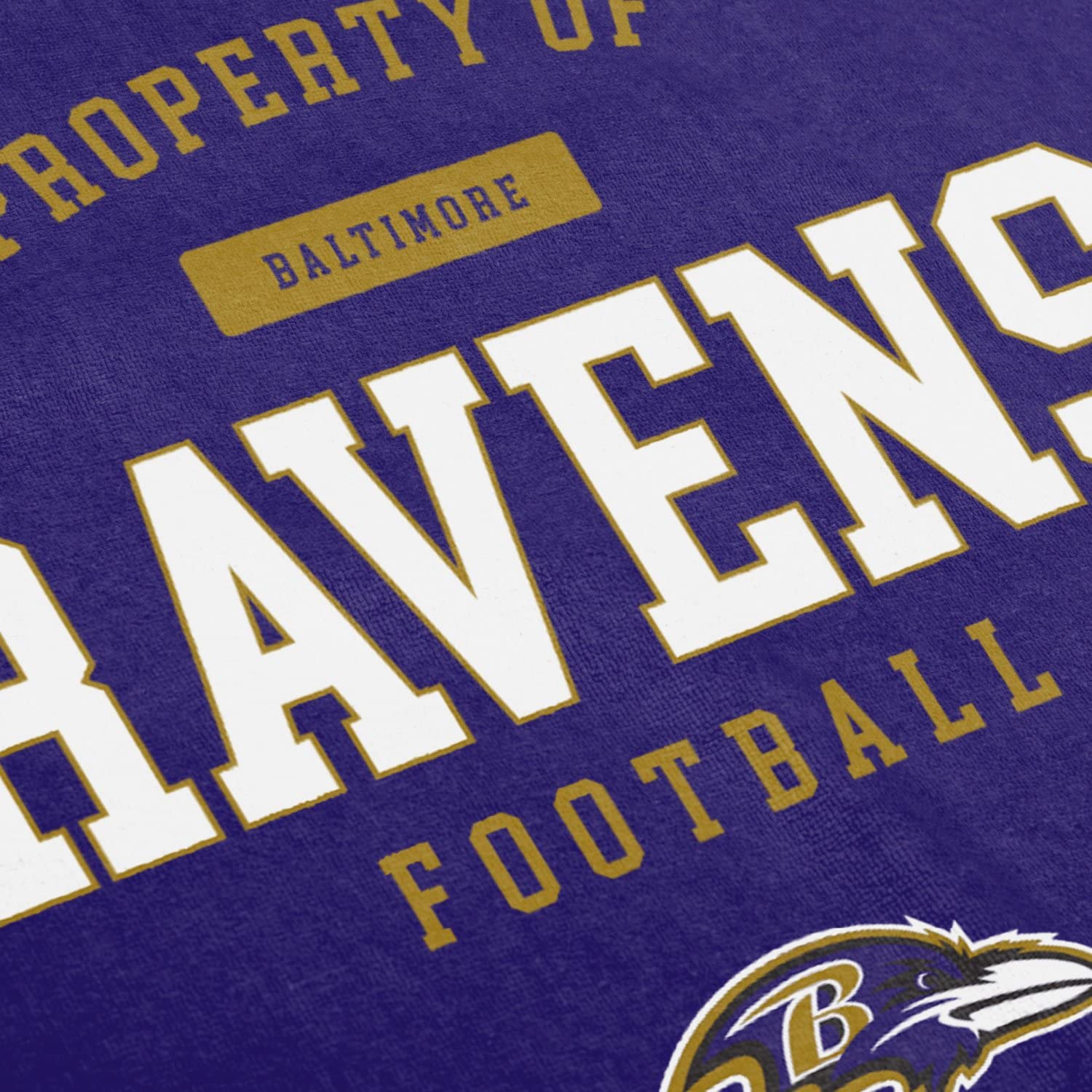 FOCO NFL Strandtuch Property of Baltimore Ravens Football