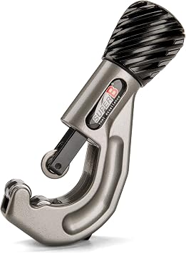 Super B Tubing Cutter- Pipe Cutter Tool 1/4"-1-1/2"OD -Copper, Aluminum, Brass Stainless Steel and Plastic Tubing Quick-Acting Cutter with Replacement Wheel and Deburring Tool TB-1917