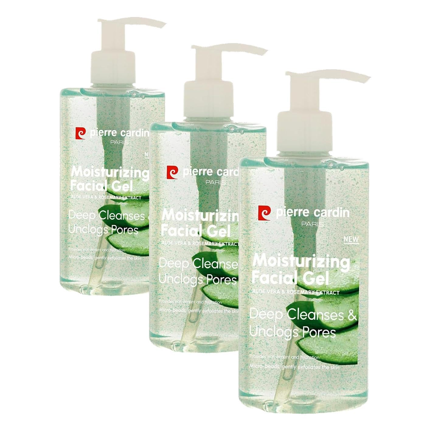 Pierre Cardin Moisturizing Facial Cleanser with Aloe Vera & Rosemary Extract-Köpük Jel (3 paketi)
