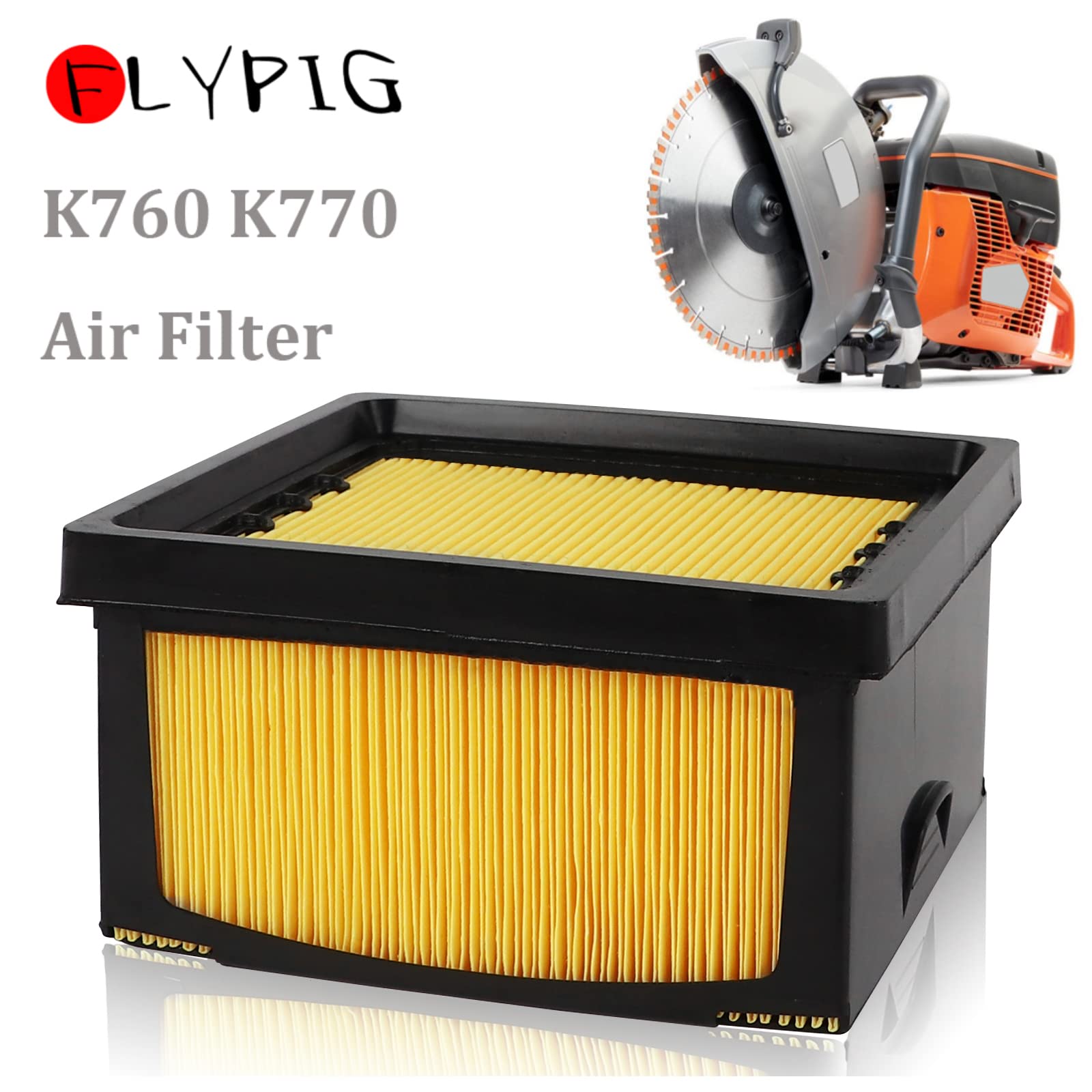 Filtre à Air De Rechange Pour Scie à Tronçonner K760 K770 | Compatible Réf. 525470601, 574362302 | Entretien Facile, Protection Moteur